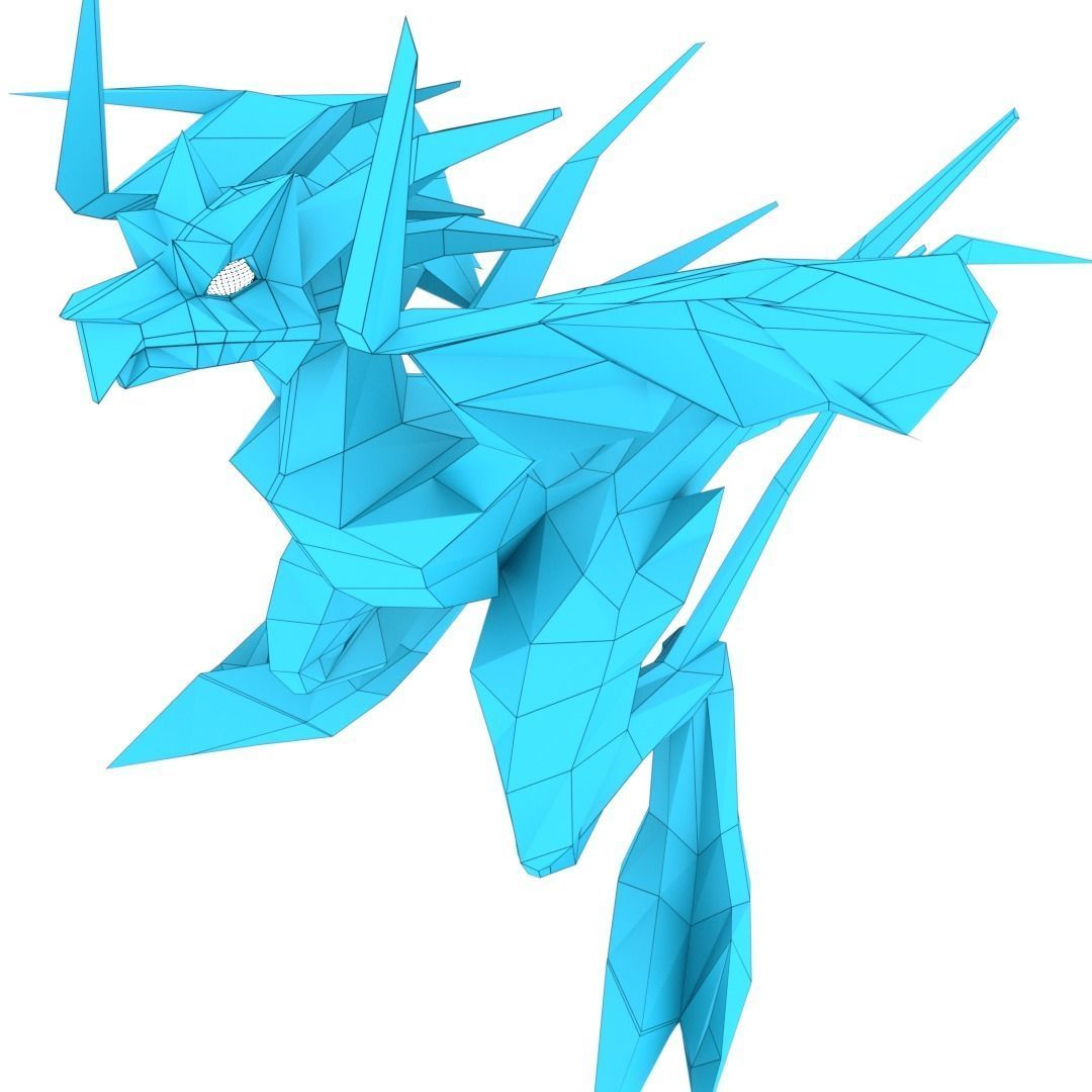 Bird Dragon MEDIUM Low-poly 3D model_12