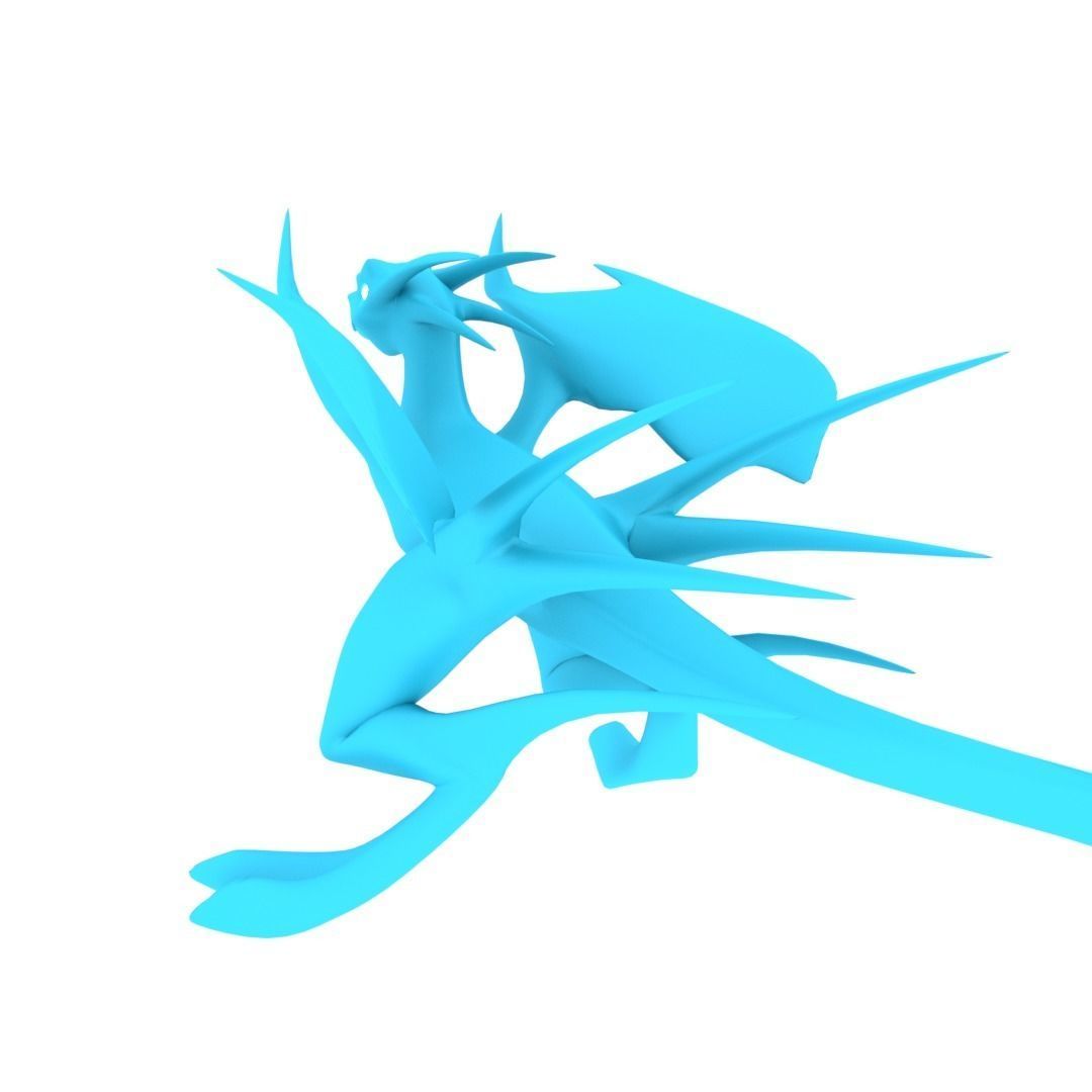 Bird Dragon MEDIUM Low-poly 3D model_42