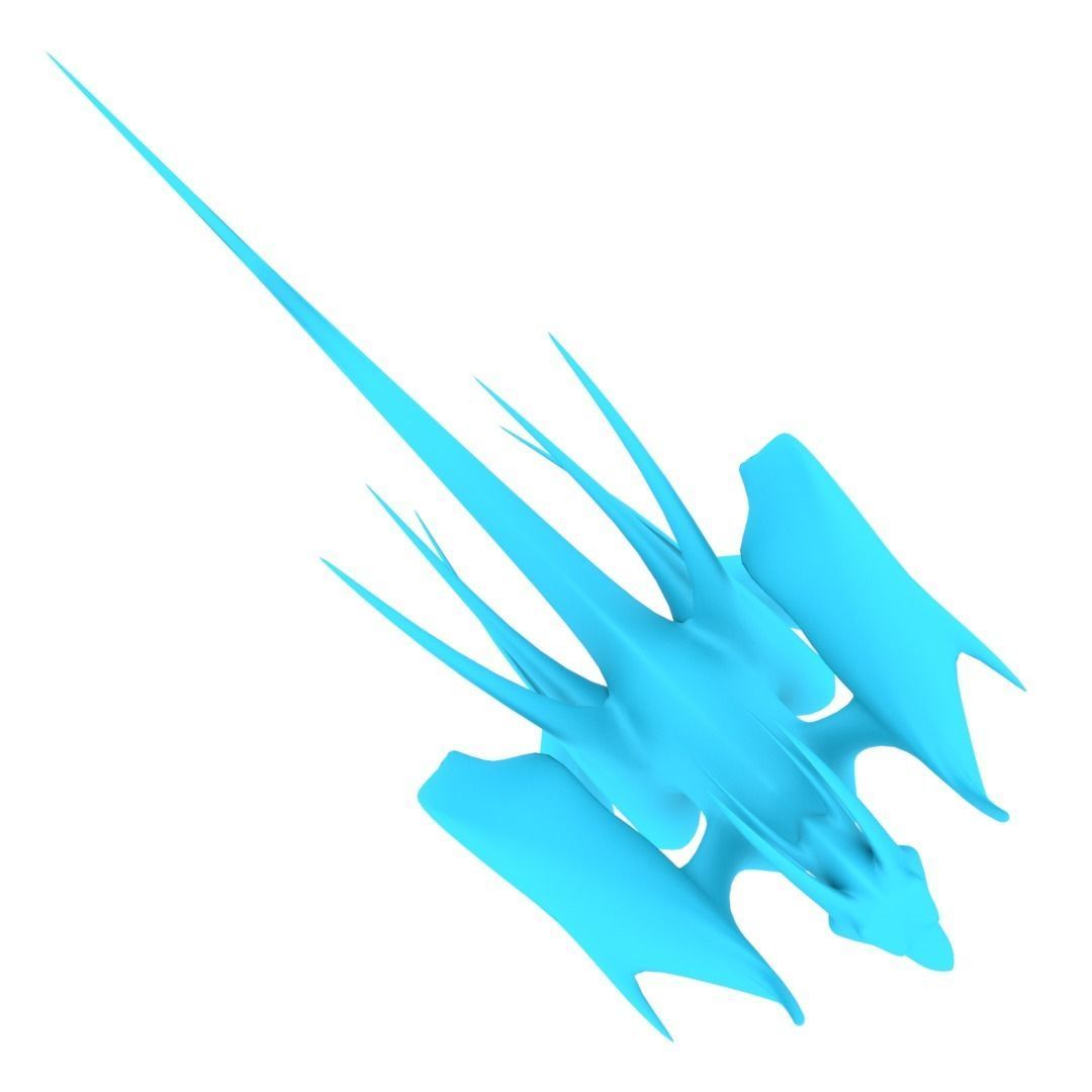 Bird Dragon MEDIUM Low-poly 3D model_15