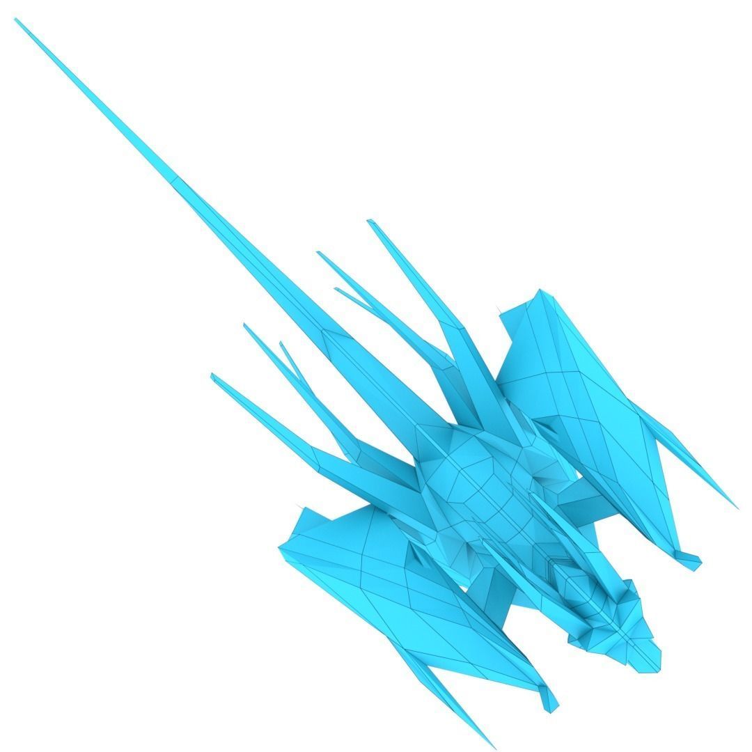 Bird Dragon MEDIUM Low-poly 3D model_14