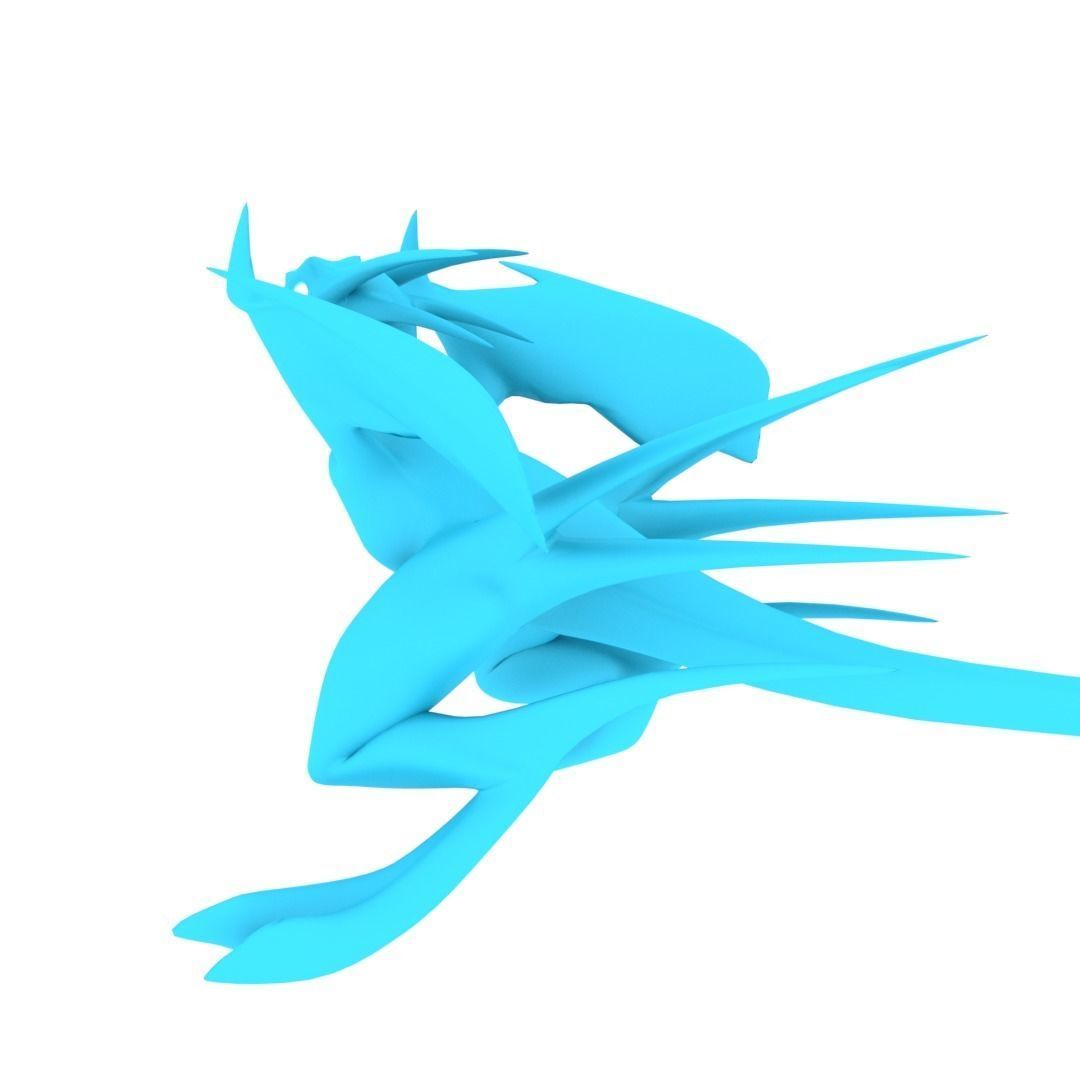 Bird Dragon MEDIUM Low-poly 3D model_44