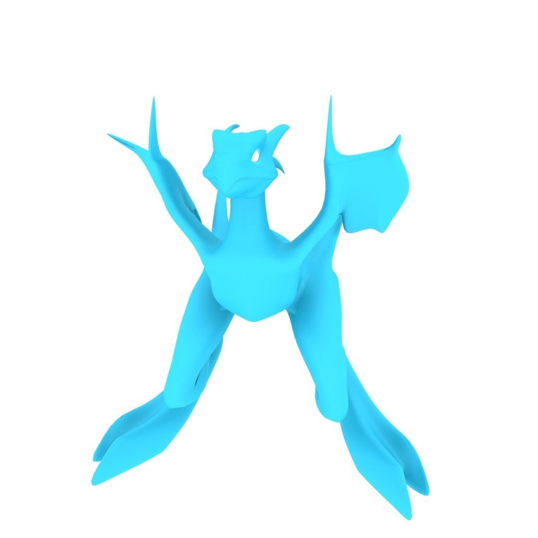 Bird Dragon MEDIUM Low-poly 3D model_55