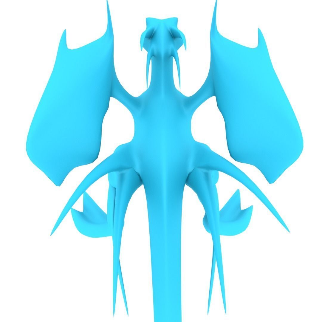 Bird Dragon MEDIUM Low-poly 3D model_19