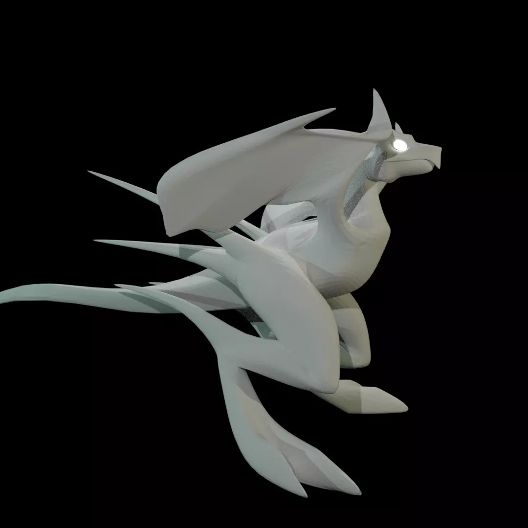 Bird Dragon MEDIUM Low-poly 3D model_0