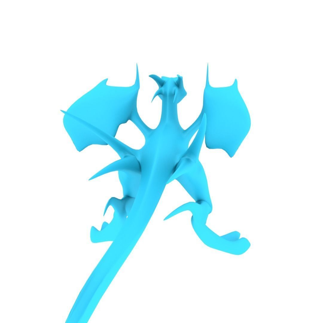 Bird Dragon MEDIUM Low-poly 3D model_37