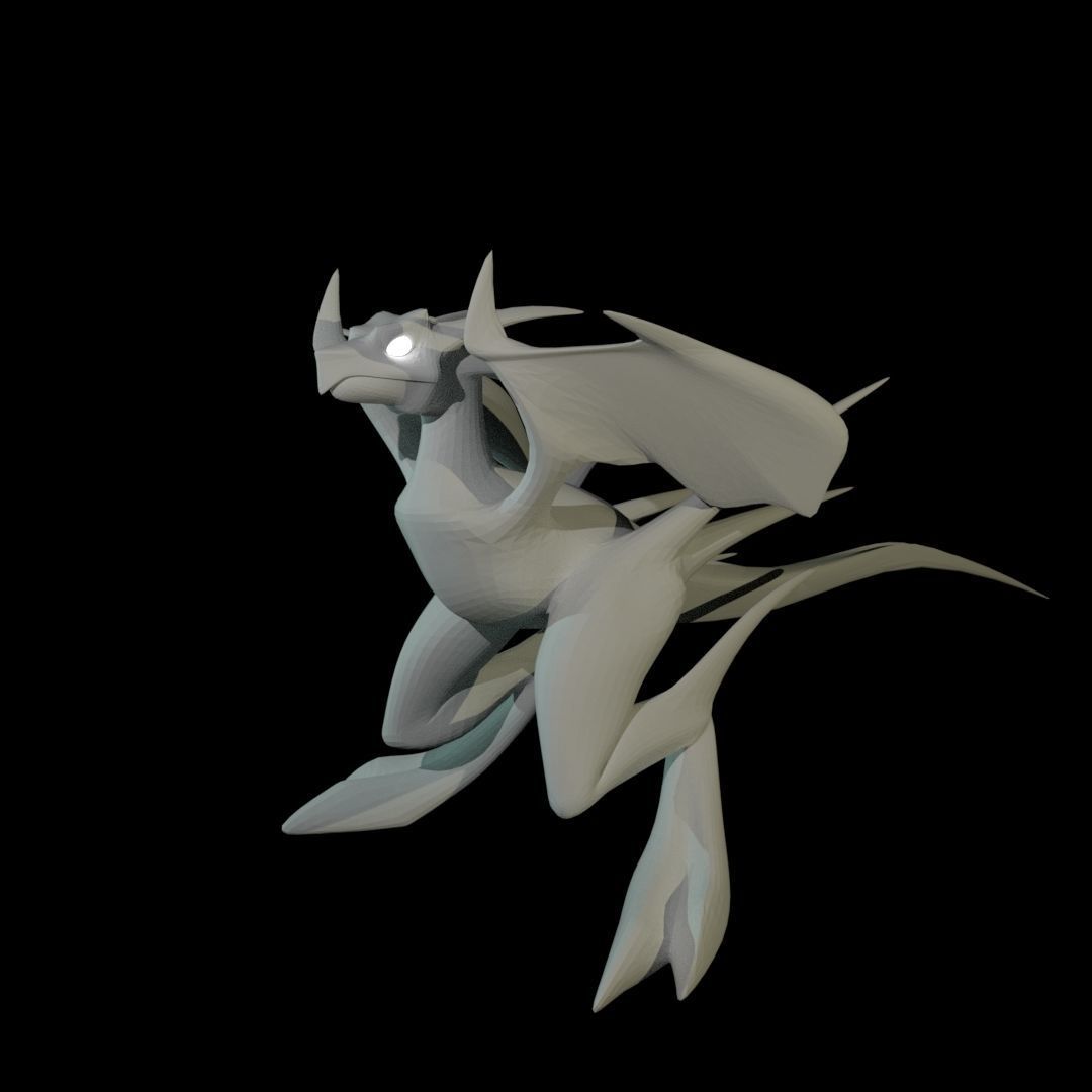 Bird Dragon MEDIUM Low-poly 3D model_63