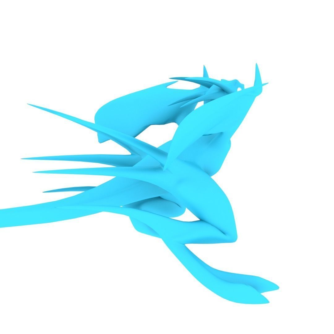 Bird Dragon MEDIUM Low-poly 3D model_32