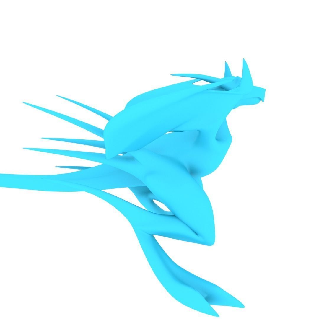 Bird Dragon MEDIUM Low-poly 3D model_29