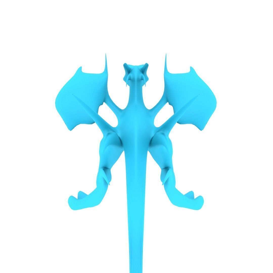 Bird Dragon MEDIUM Low-poly 3D model_38