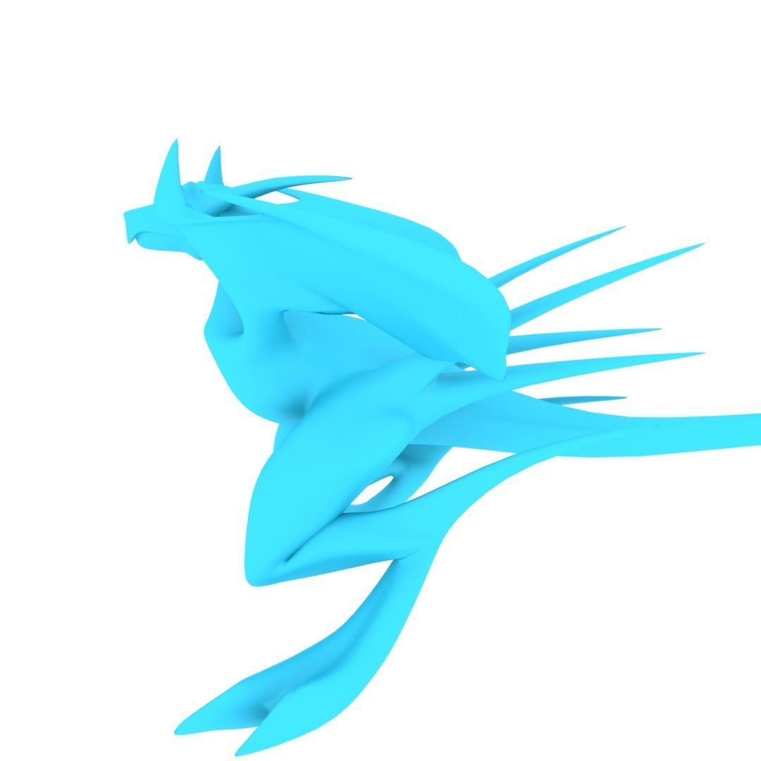 Bird Dragon MEDIUM Low-poly 3D model_47