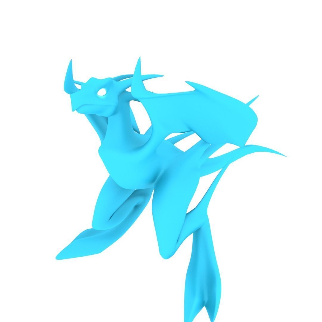 Bird Dragon MEDIUM Low-poly 3D model_52