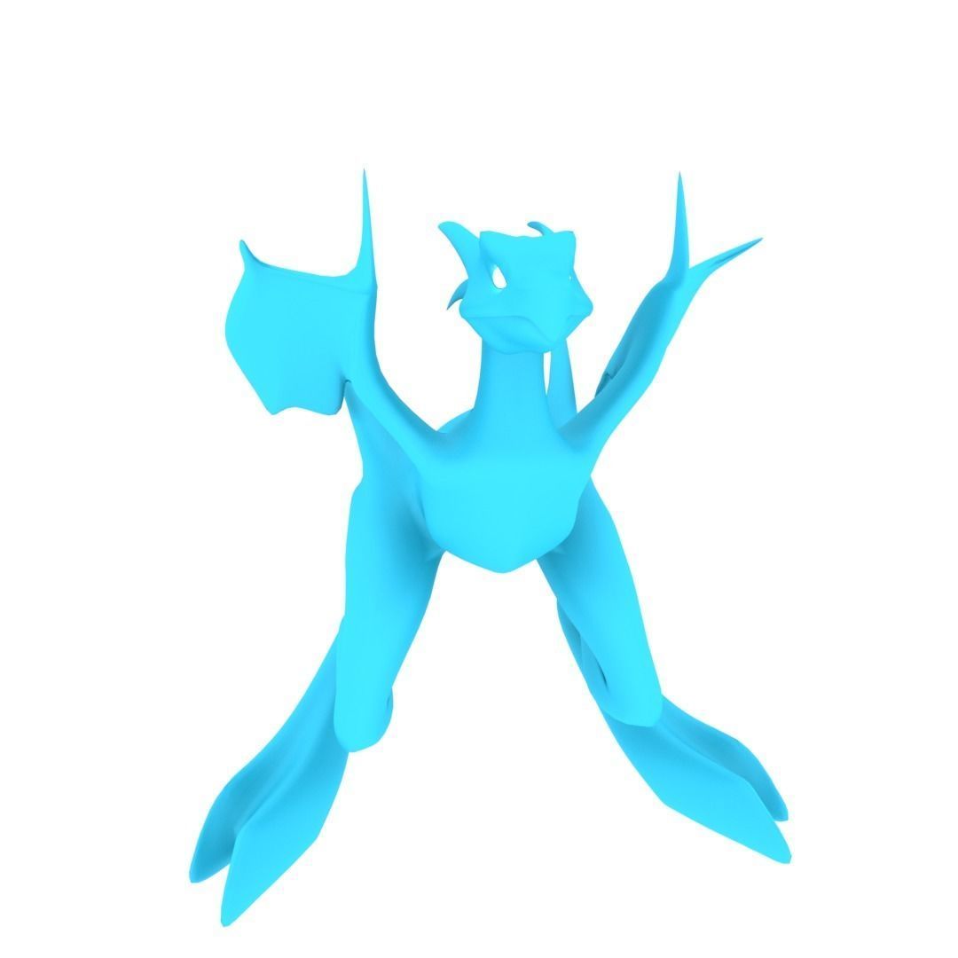 Bird Dragon MEDIUM Low-poly 3D model_21