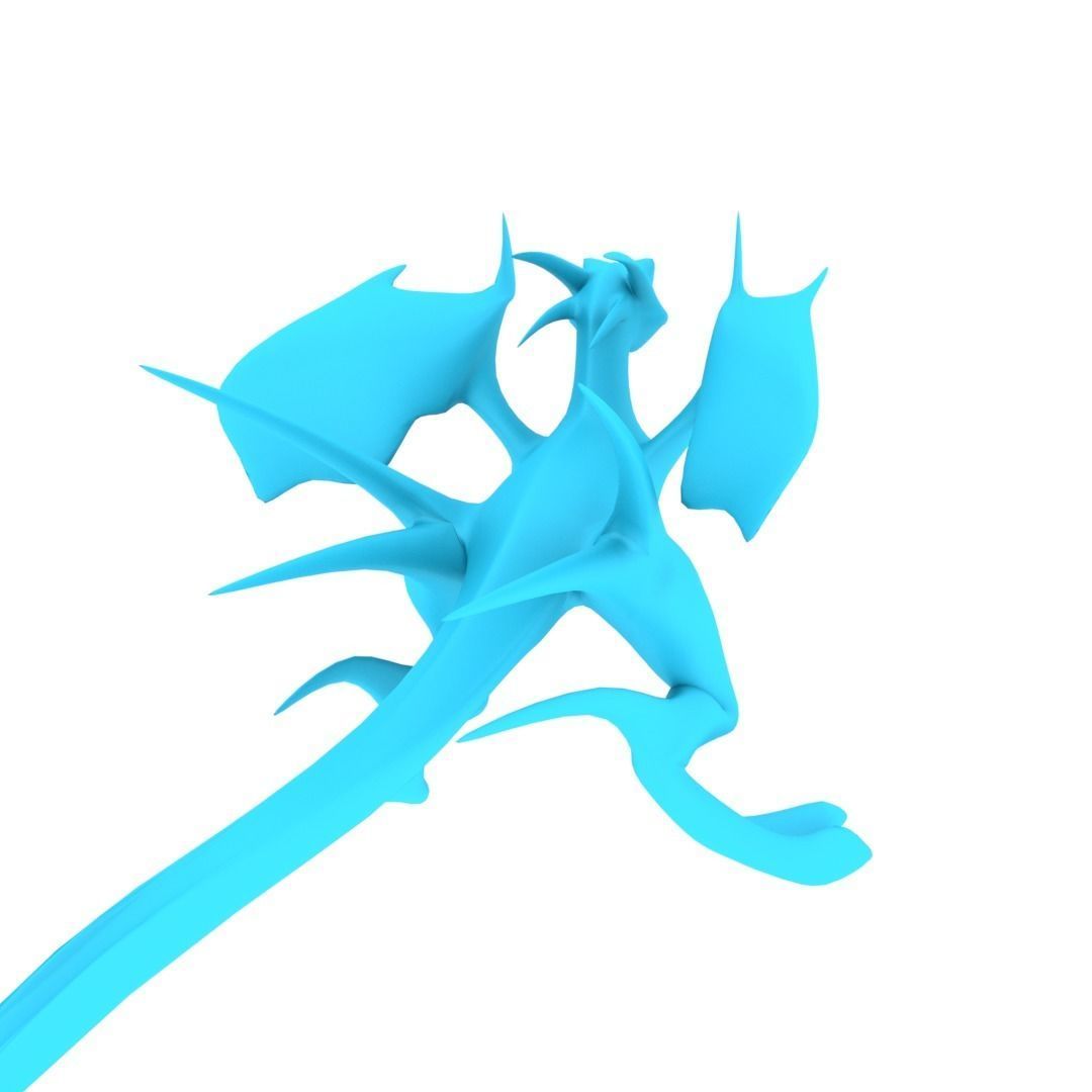 Bird Dragon MEDIUM Low-poly 3D model_36