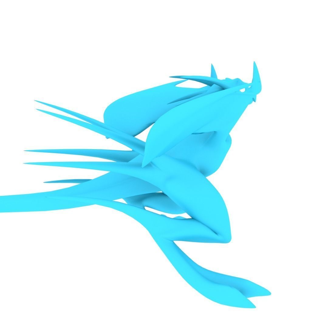 Bird Dragon MEDIUM Low-poly 3D model_31