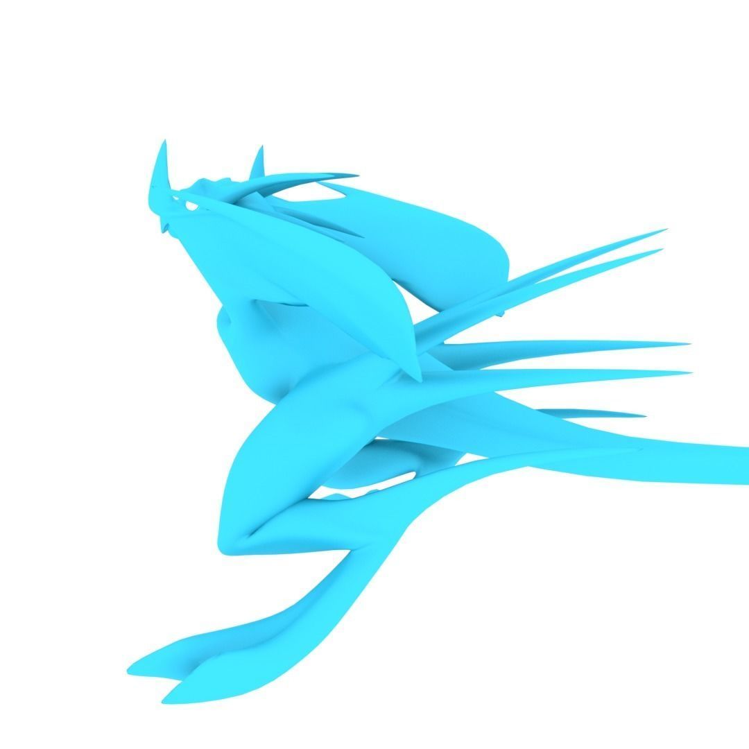 Bird Dragon MEDIUM Low-poly 3D model_45