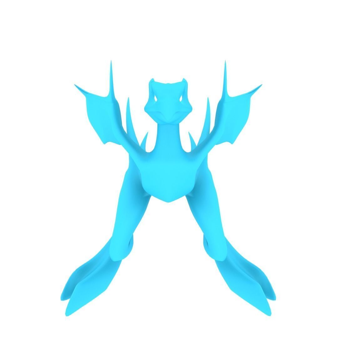 Bird Dragon MEDIUM Low-poly 3D model_20