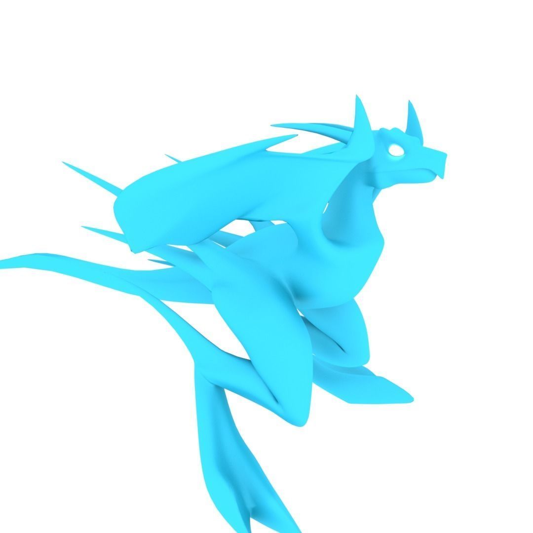 Bird Dragon MEDIUM Low-poly 3D model_26
