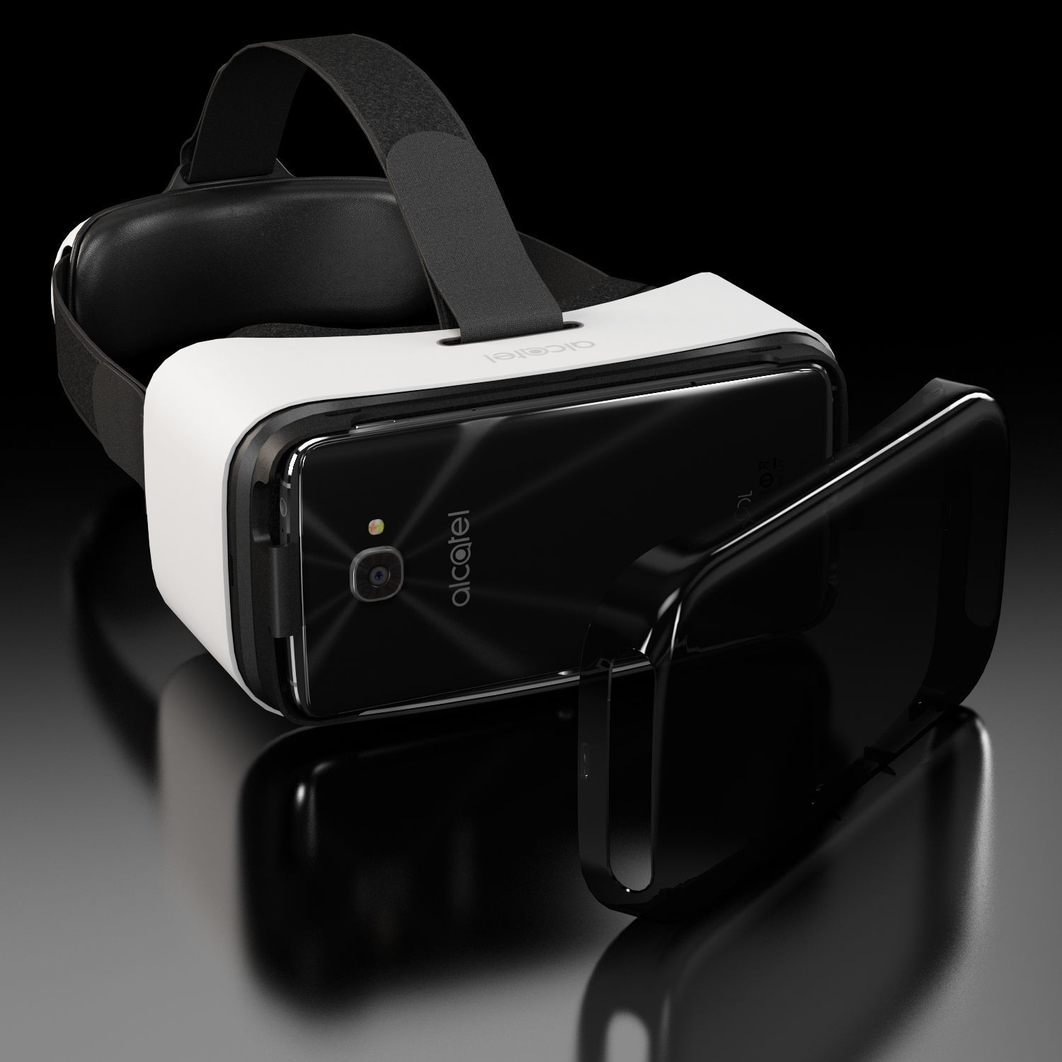 3D model Alcatel VR Goggles with Idol 4S VR / AR / low-poly | CGTrader