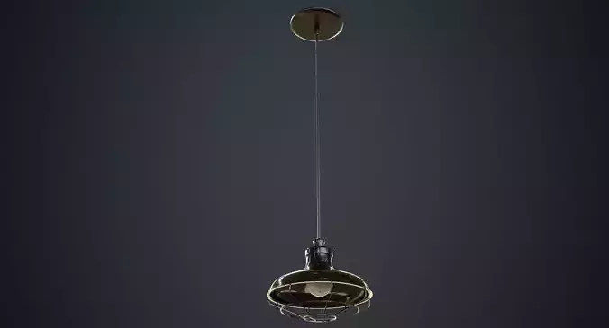 Hanging Lamp 1A Low-poly 3D model