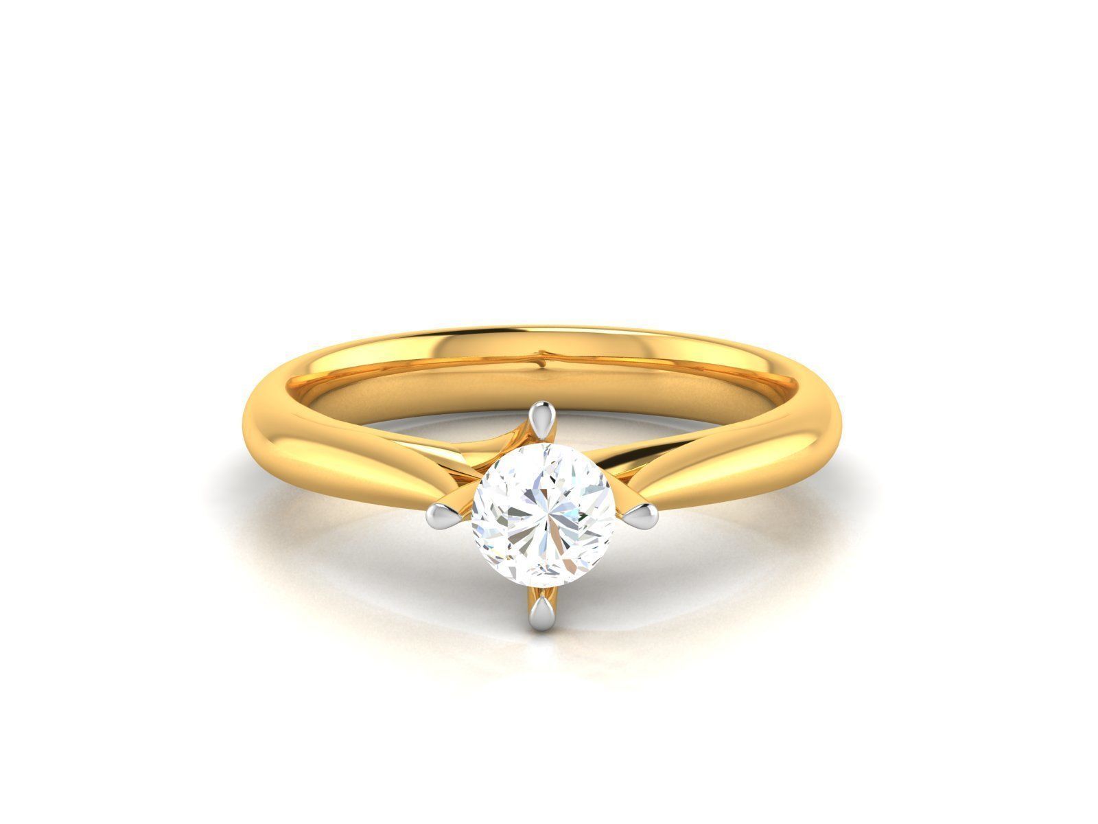 Women solitaire ring 3dm stl render detail 3D print model 3D print model_6