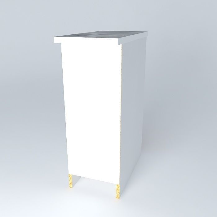 Cabinets cabinet with gold legs Free 3D model_1