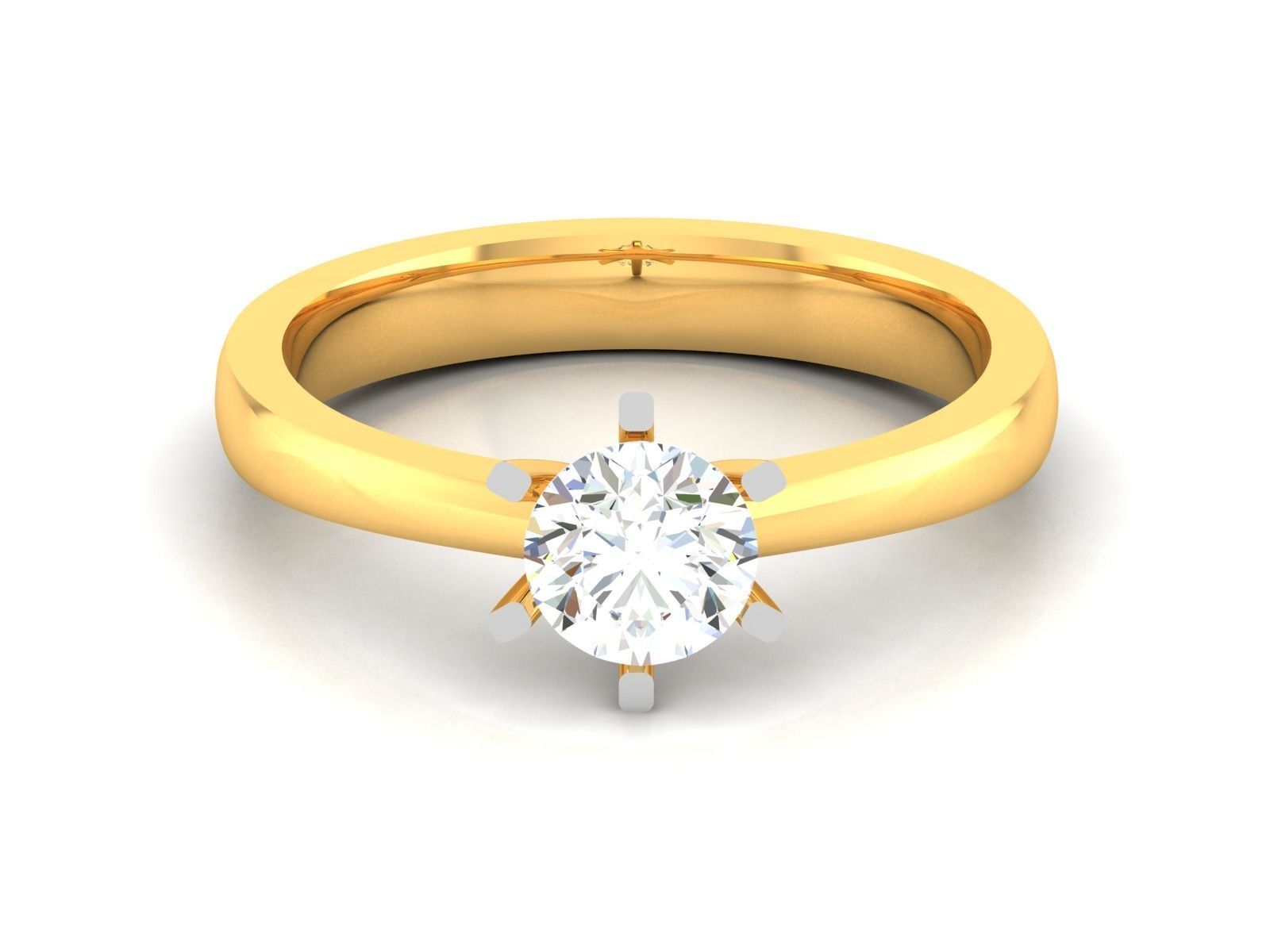 Women solitaire ring 3dm stl render detail 3D print model 3D print model_6