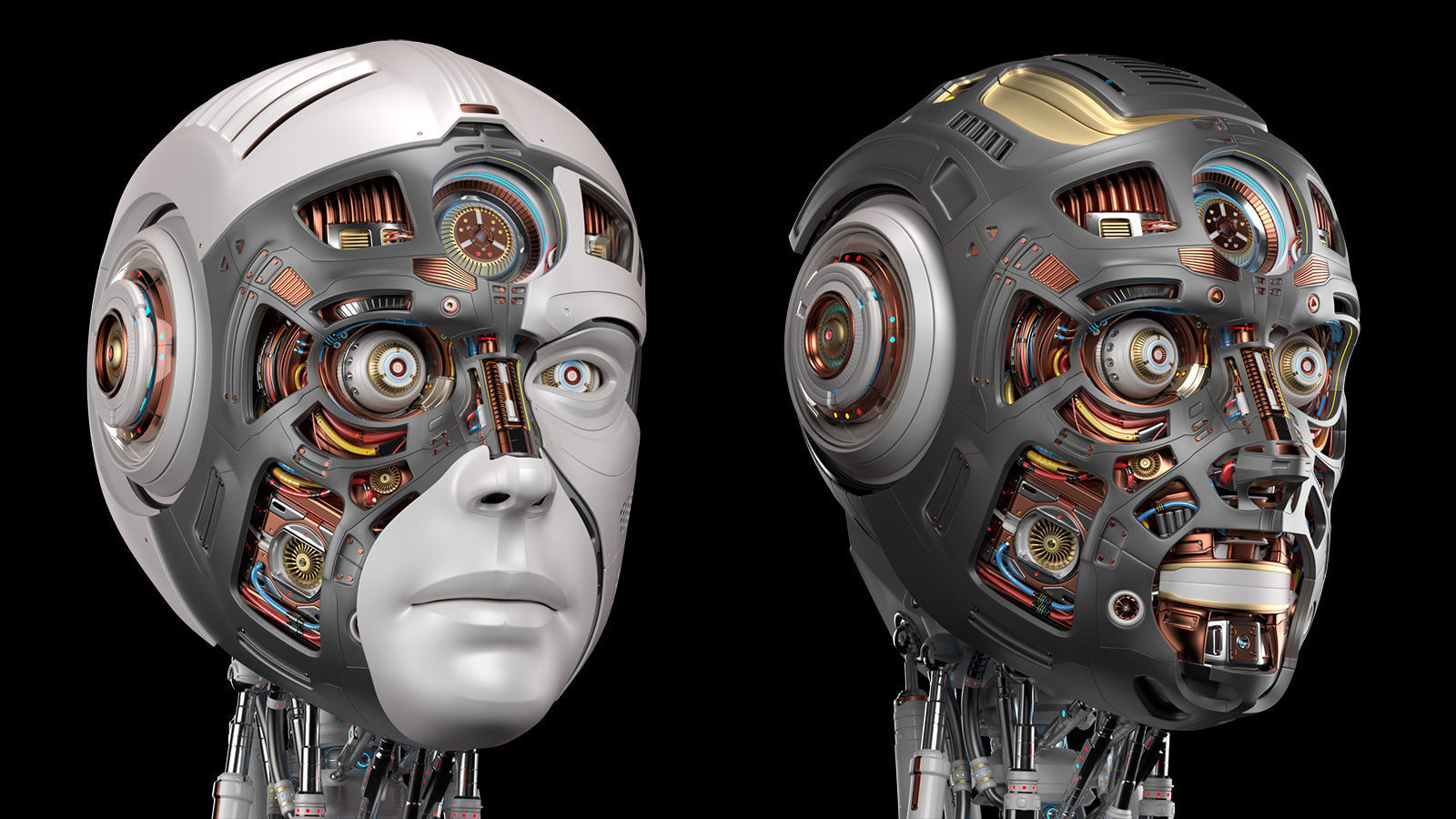 Robot Head 2 3D model_4