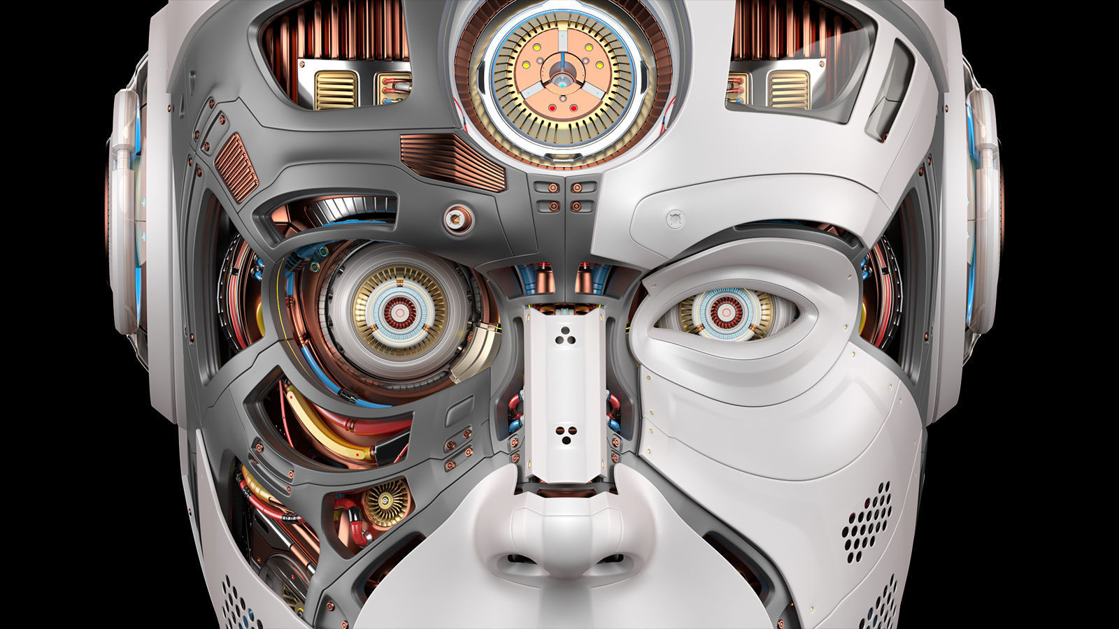 Robot Head 2 3D model_15