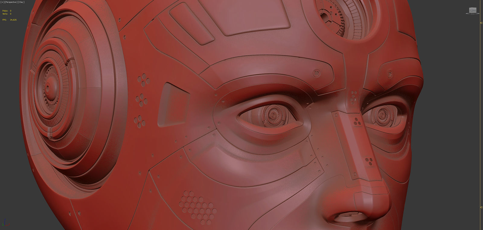 Robot Head 2 3D model_19