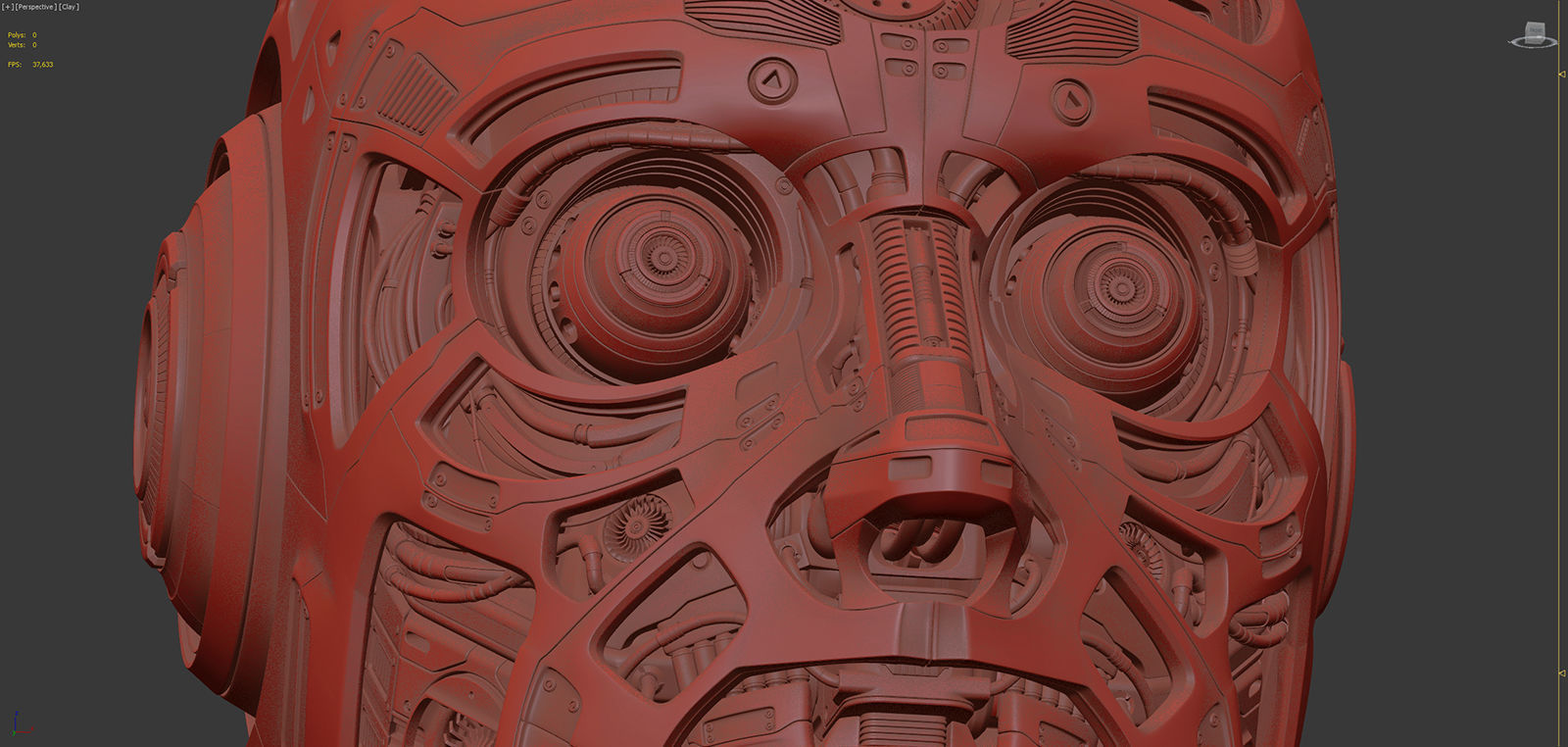 Robot Head 2 3D model_21