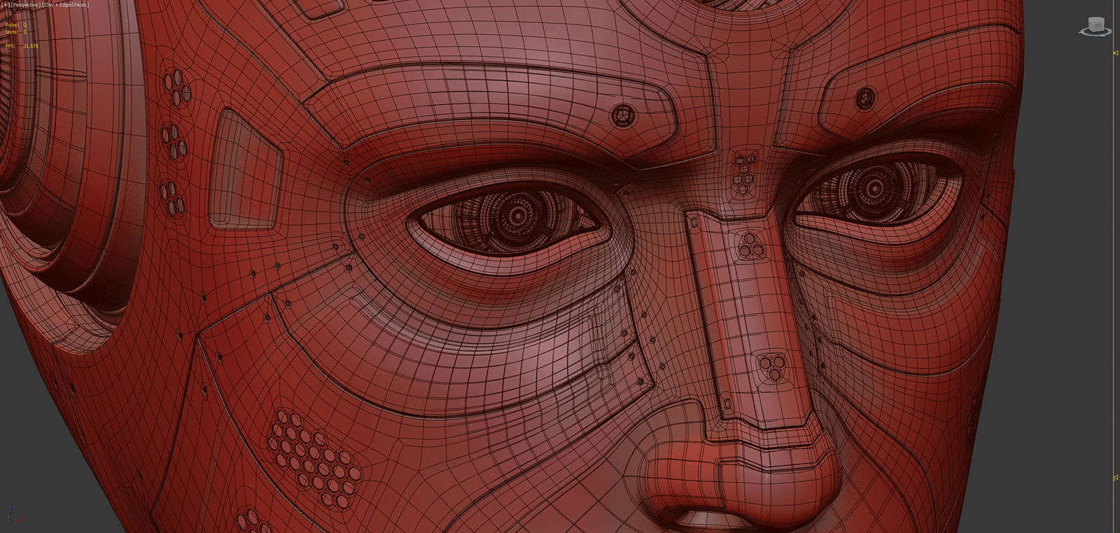 Robot Head 2 3D model_16