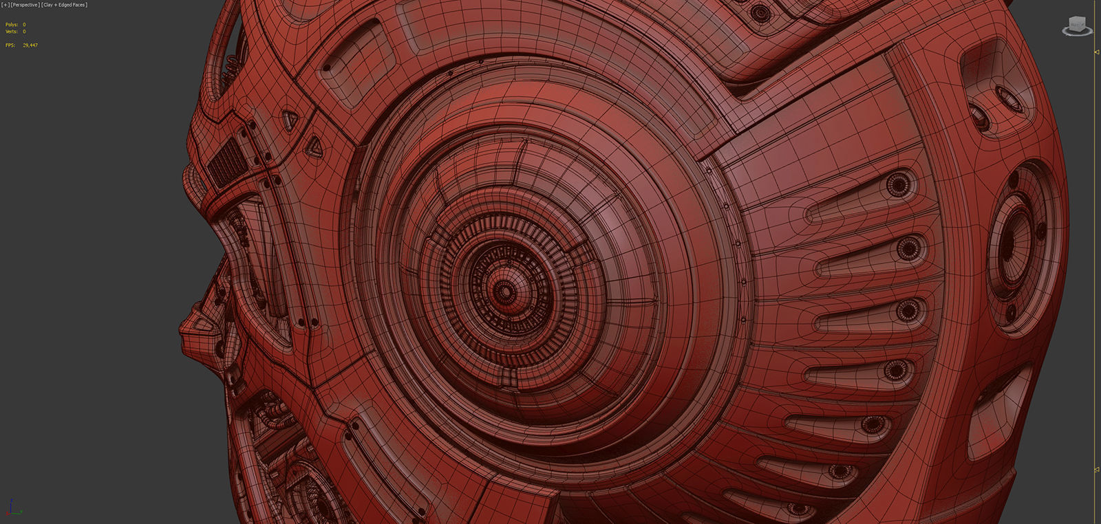 Robot Head 2 3D model_17