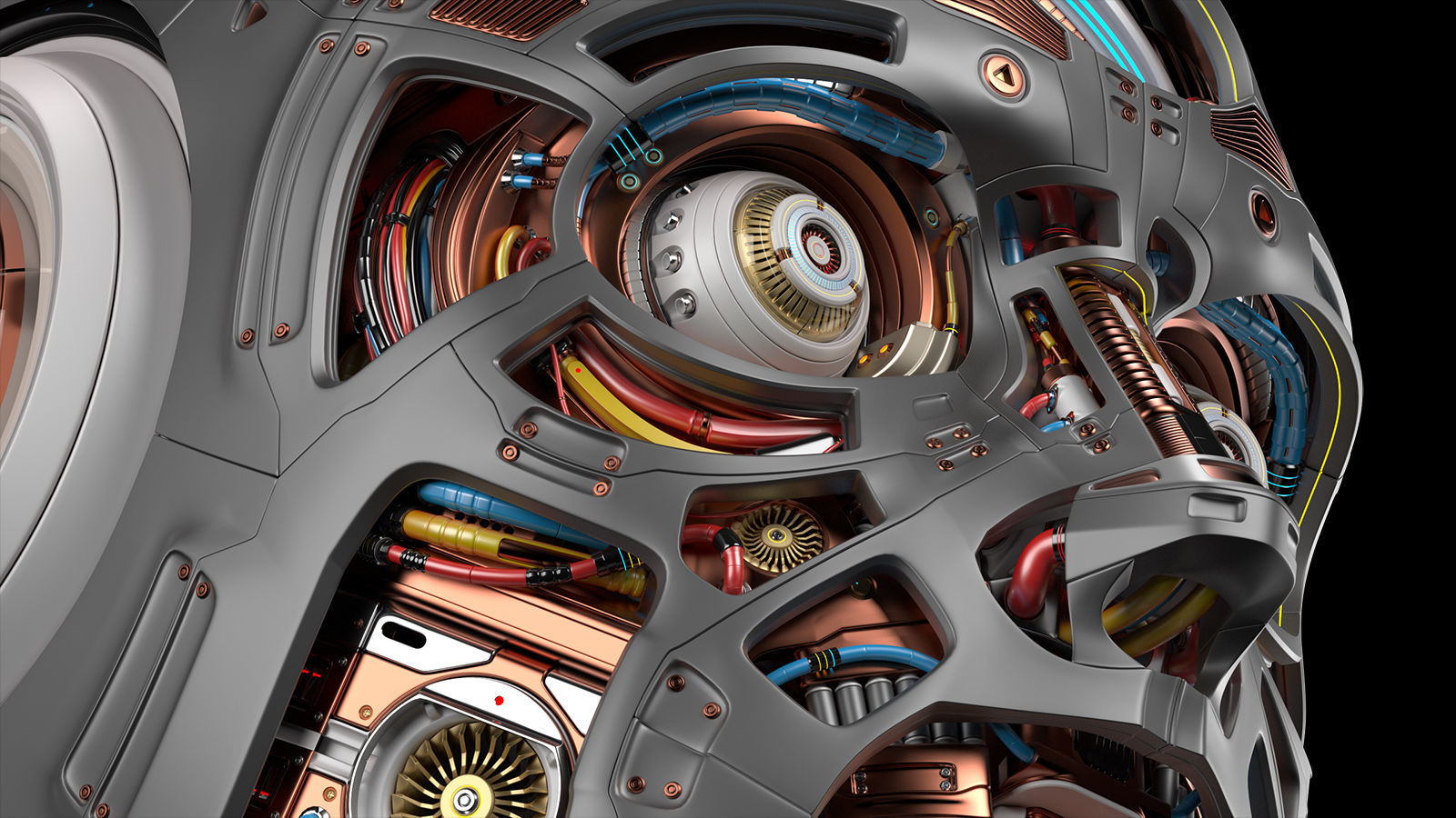 Robot Head 2 3D model_8