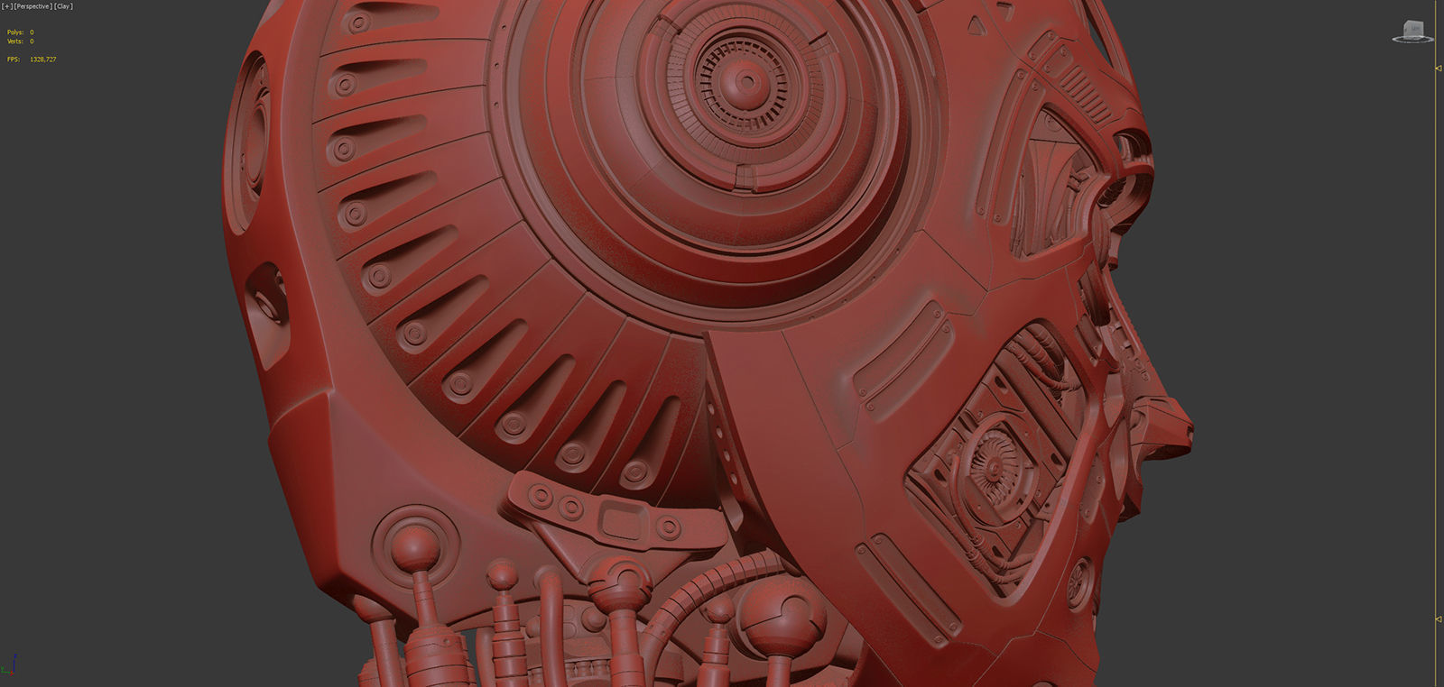 Robot Head 2 3D model_22