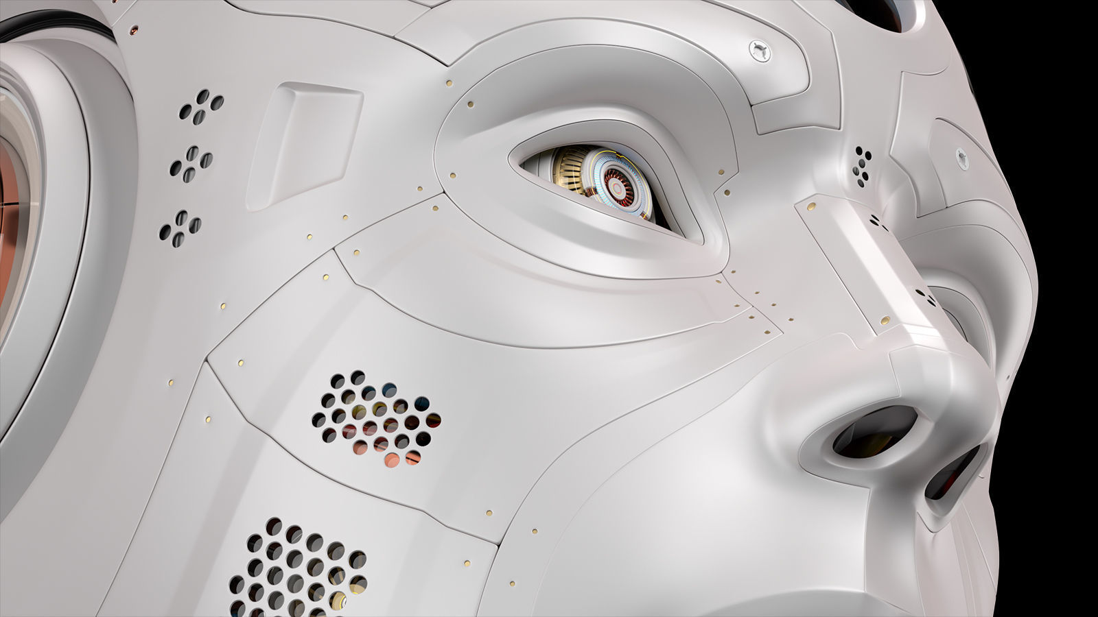 Robot Head 2 3D model_9