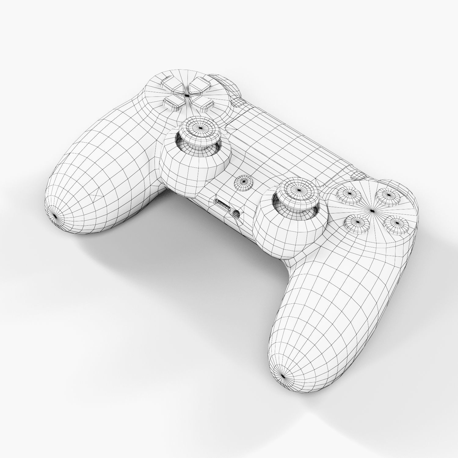 Sony PlayStation 4 Pro Low-poly 3D model_48