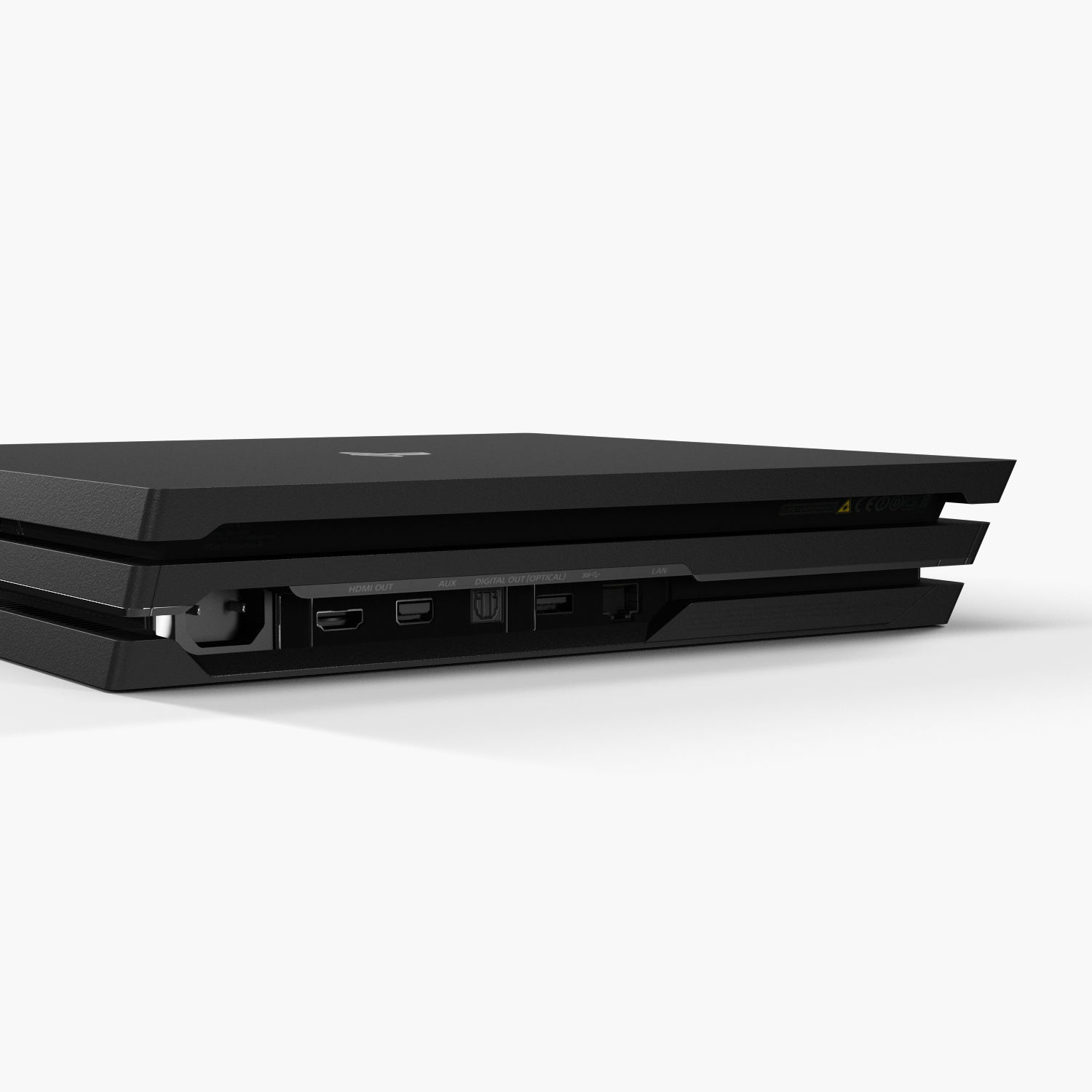 Sony PlayStation 4 Pro Low-poly 3D model_22