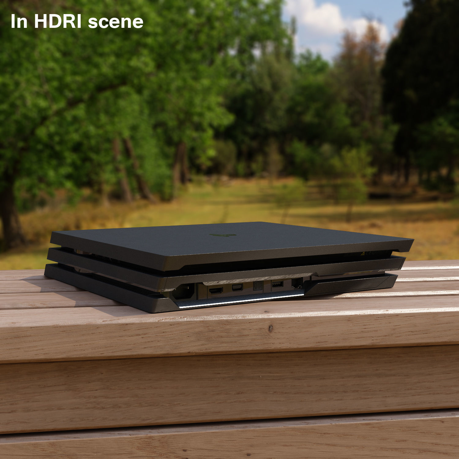 Sony PlayStation 4 Pro Low-poly 3D model_44