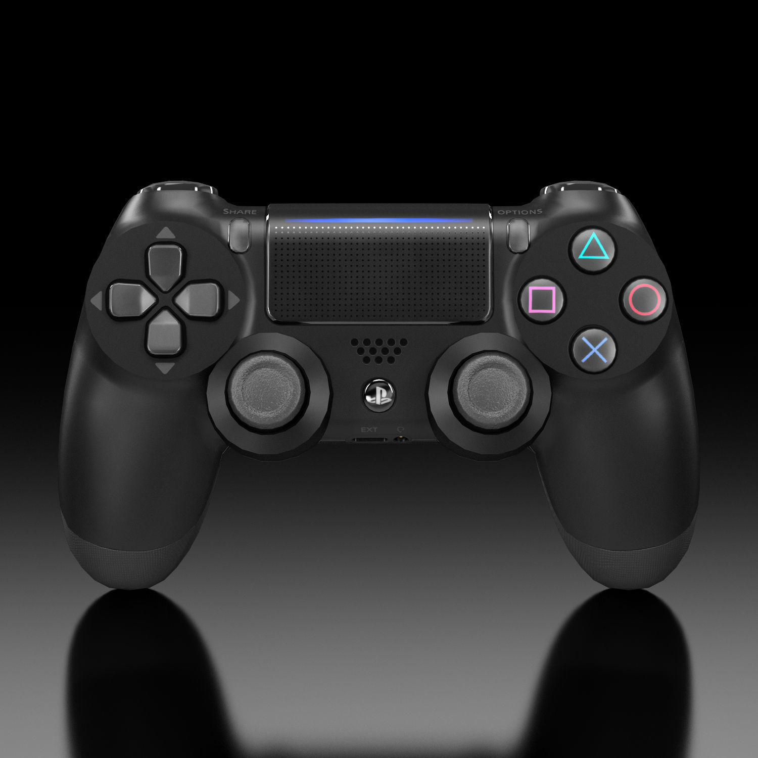 Sony PlayStation 4 Pro Low-poly 3D model_30