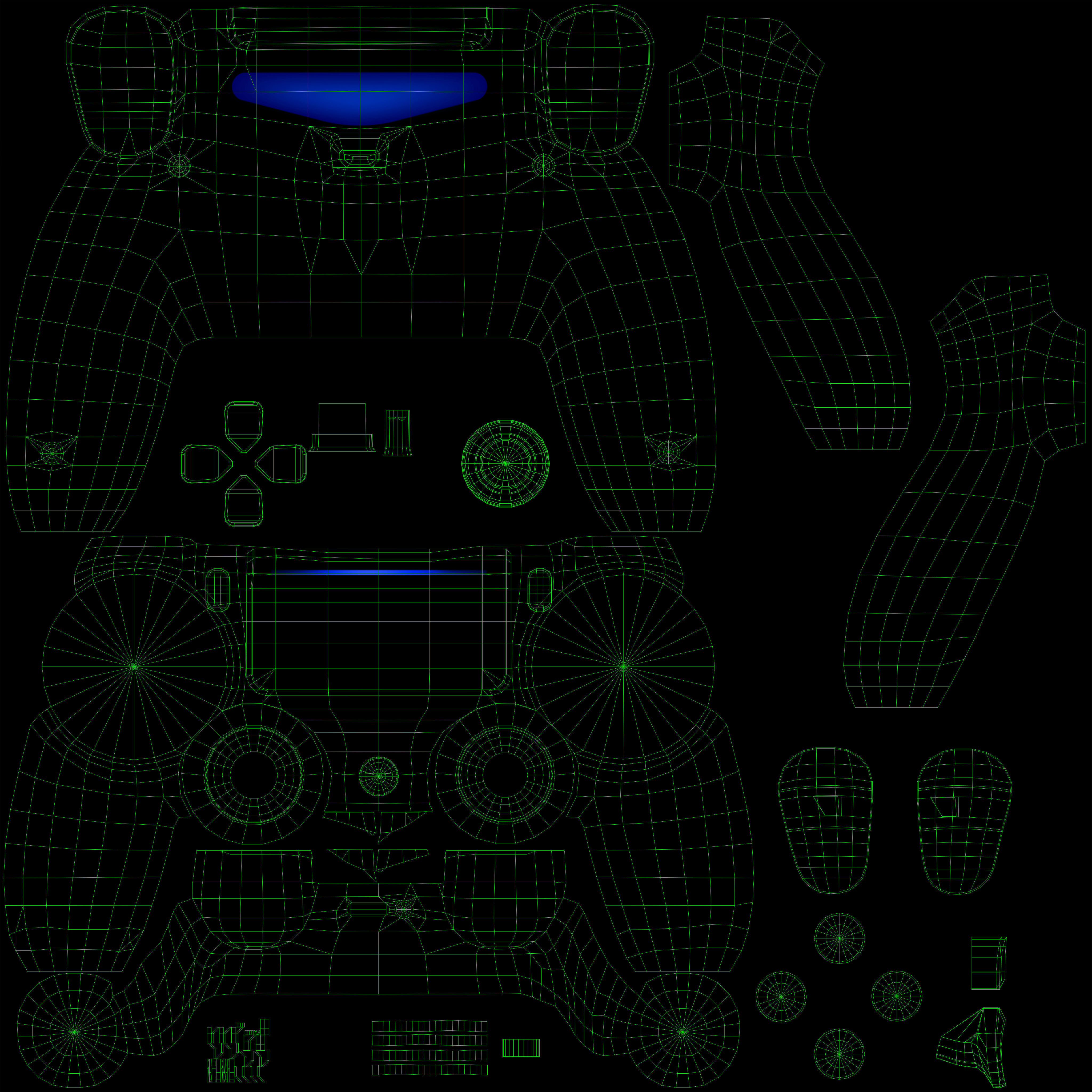 Sony PlayStation 4 Pro Low-poly 3D model_58