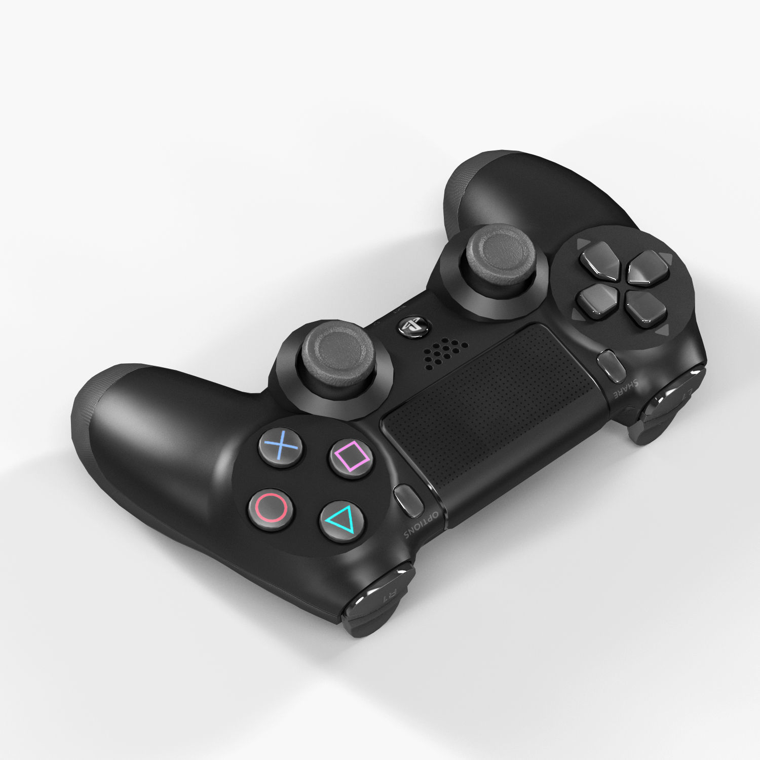 Sony PlayStation 4 Pro Low-poly 3D model_36