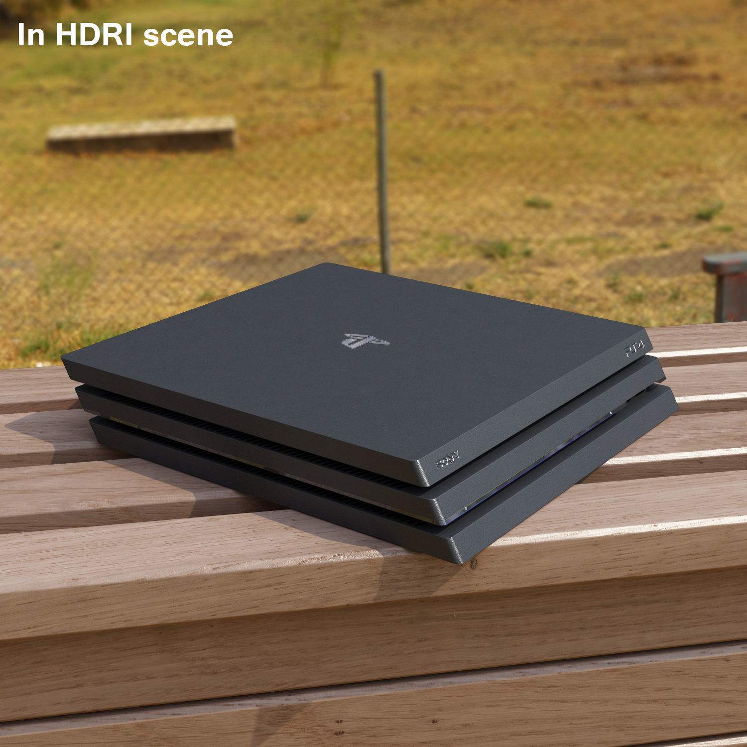 Sony PlayStation 4 Pro Low-poly 3D model_43