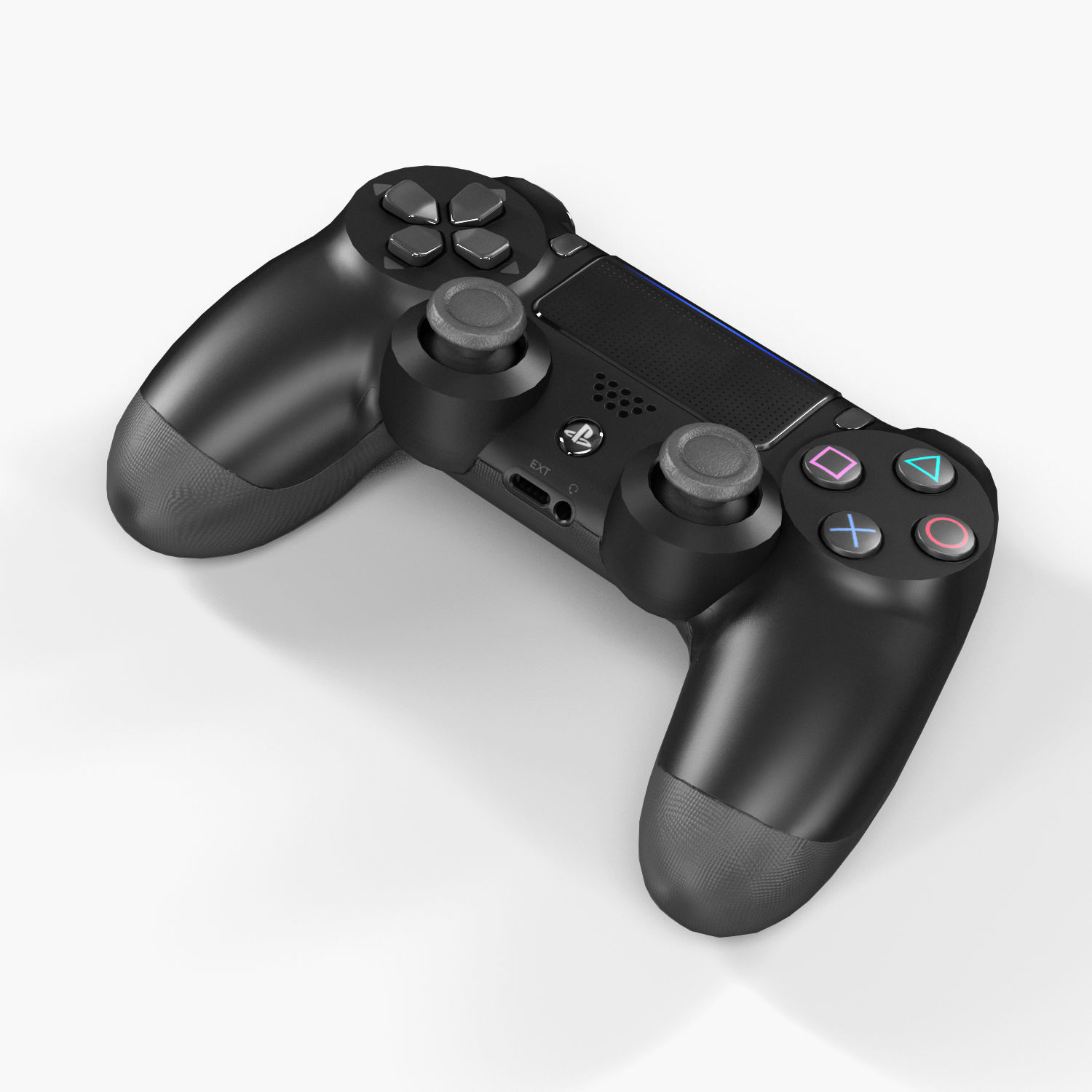 Sony PlayStation 4 Pro Low-poly 3D model_33