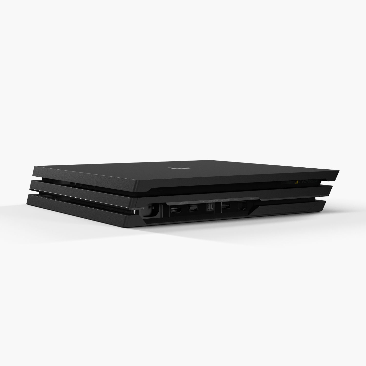 Sony PlayStation 4 Pro Low-poly 3D model_21