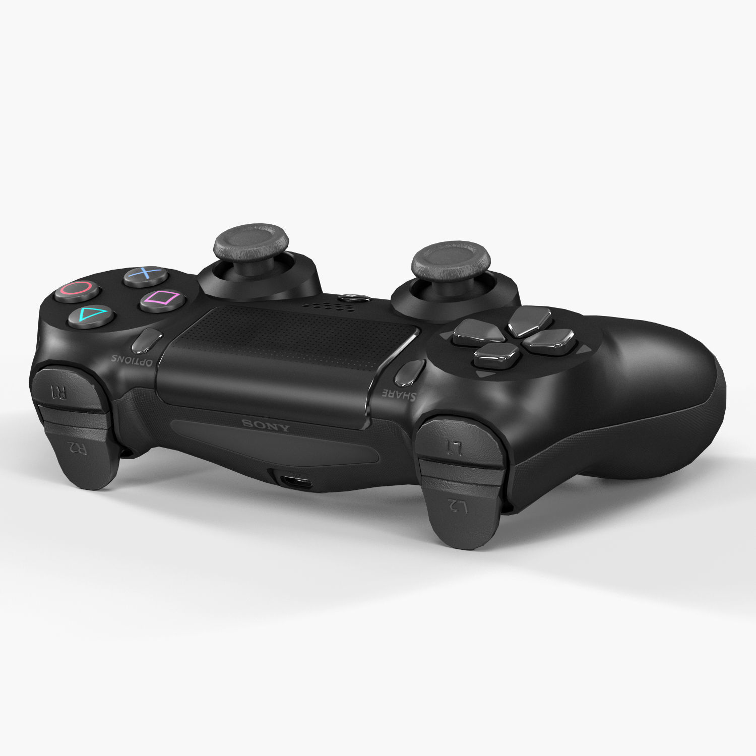 Sony PlayStation 4 Pro Low-poly 3D model_35