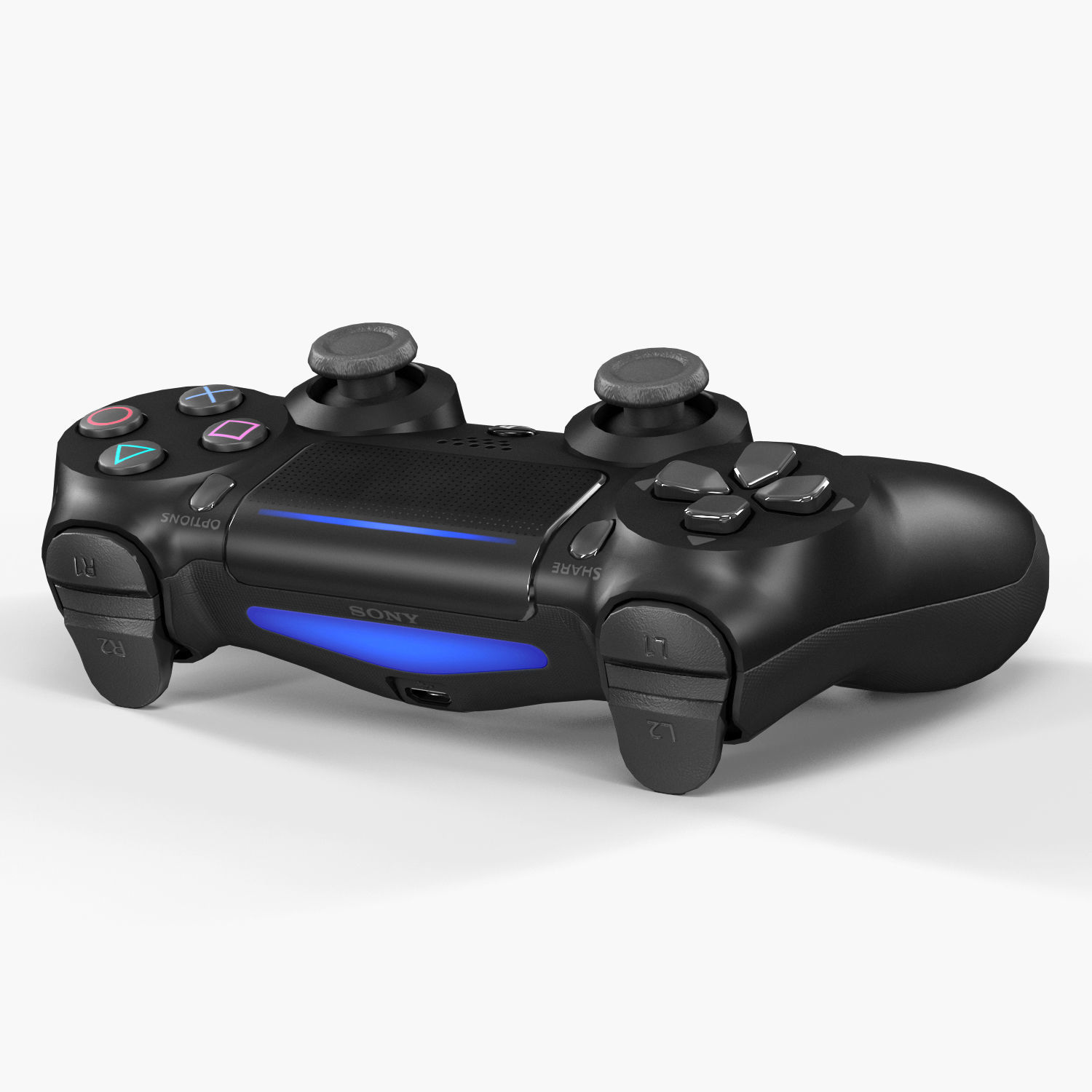 Sony PlayStation 4 Pro Low-poly 3D model_34