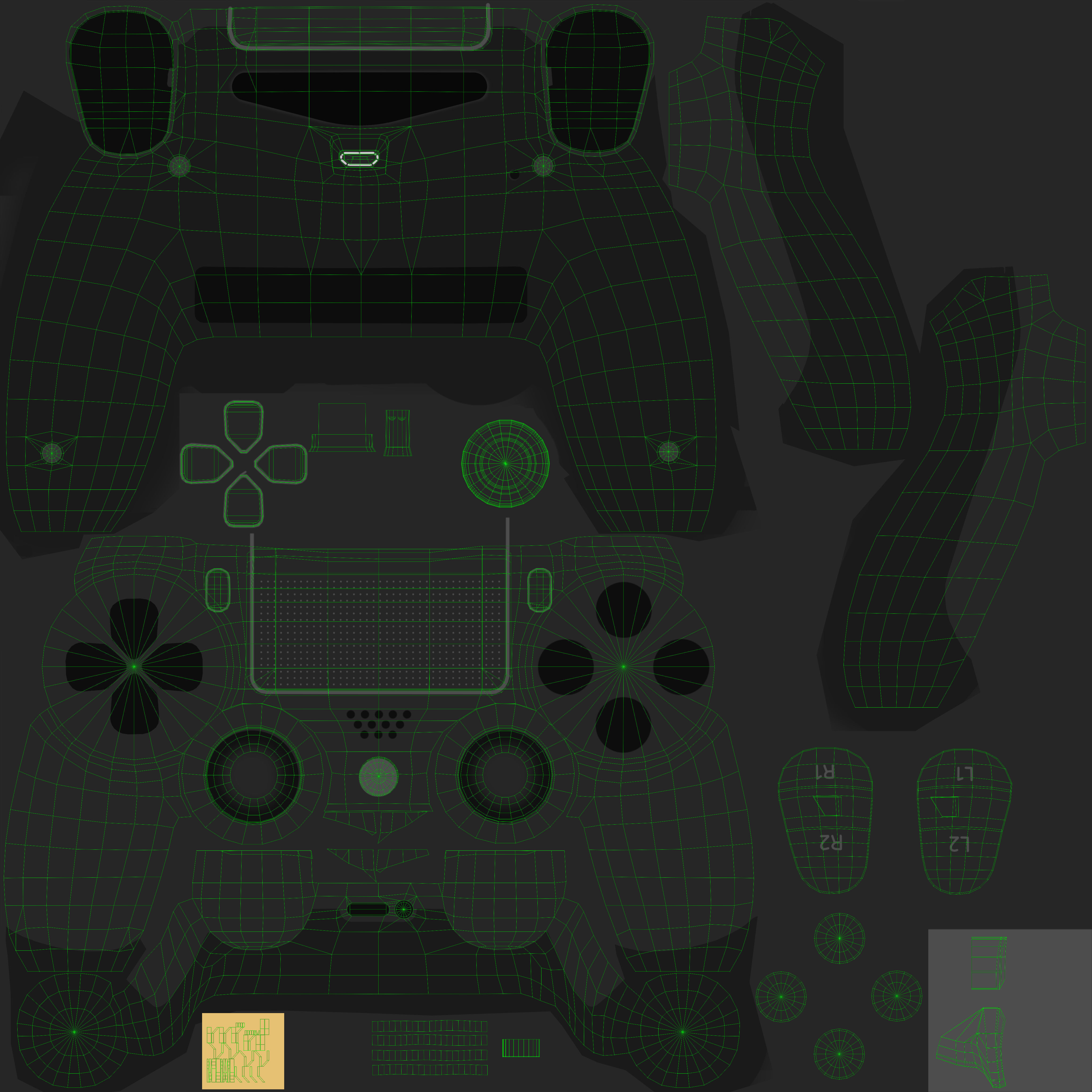 Sony PlayStation 4 Pro Low-poly 3D model_52