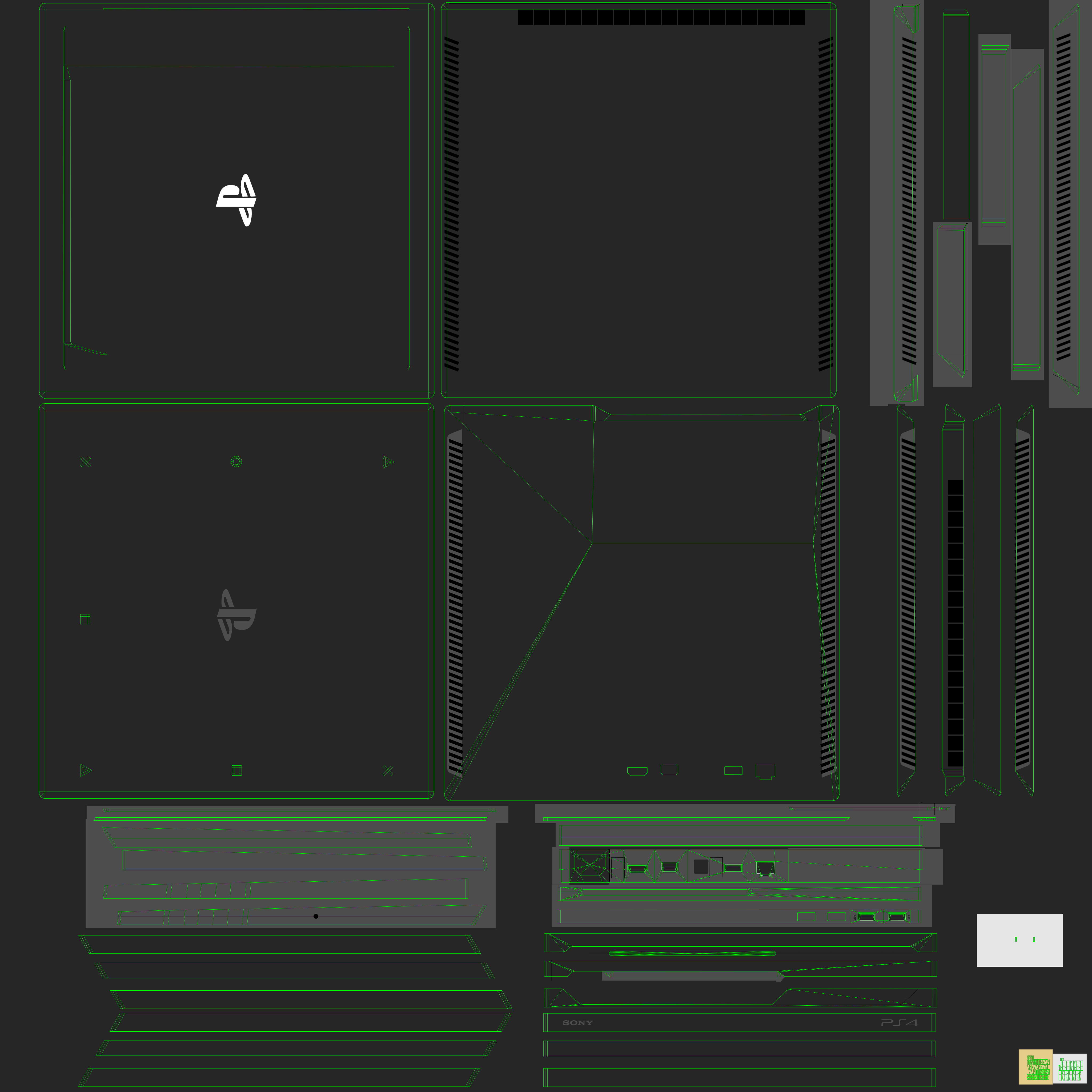 Sony PlayStation 4 Pro Low-poly 3D model_53