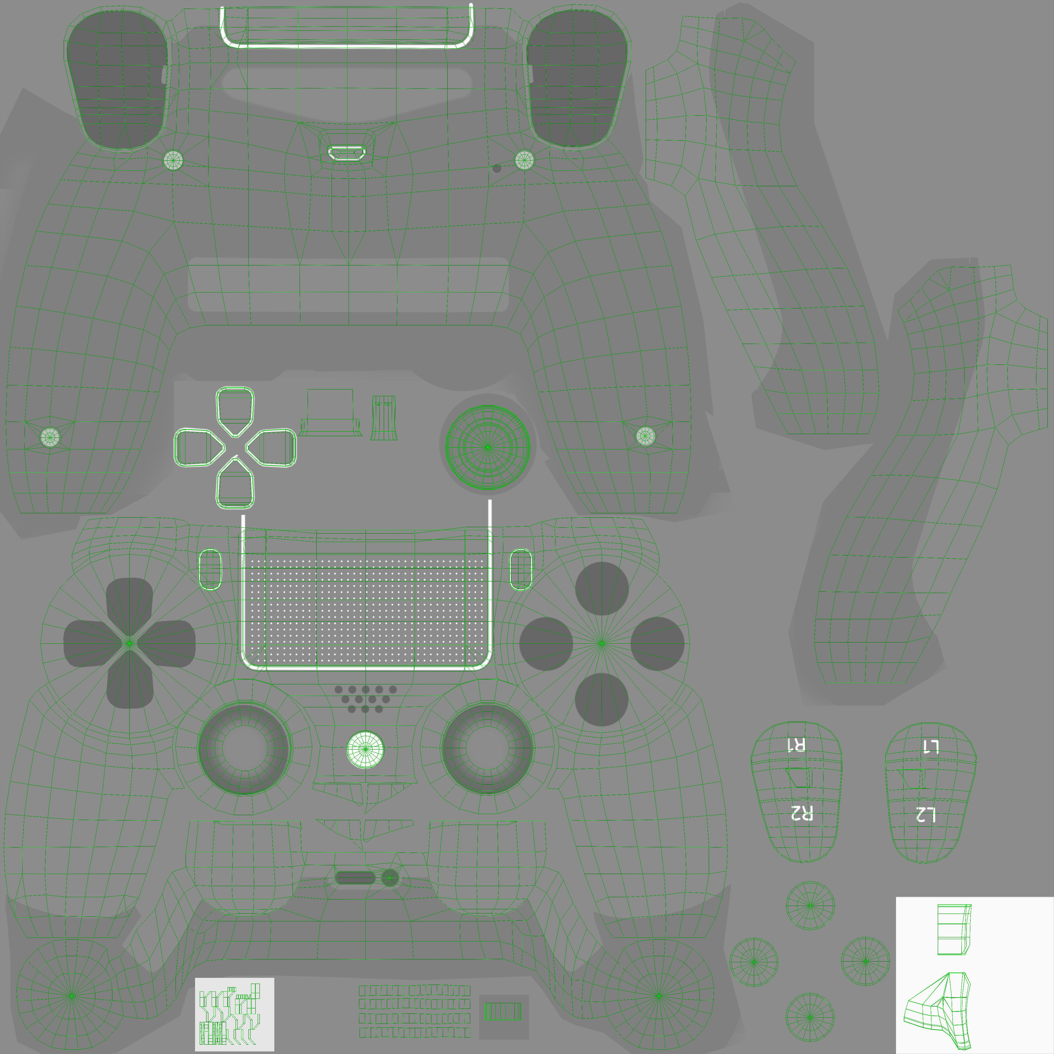 Sony PlayStation 4 Pro Low-poly 3D model_54