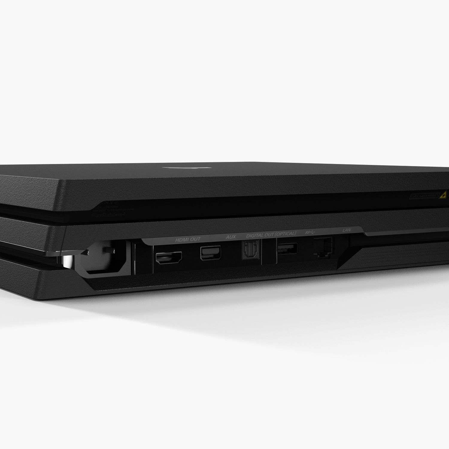 Sony PlayStation 4 Pro Low-poly 3D model_23